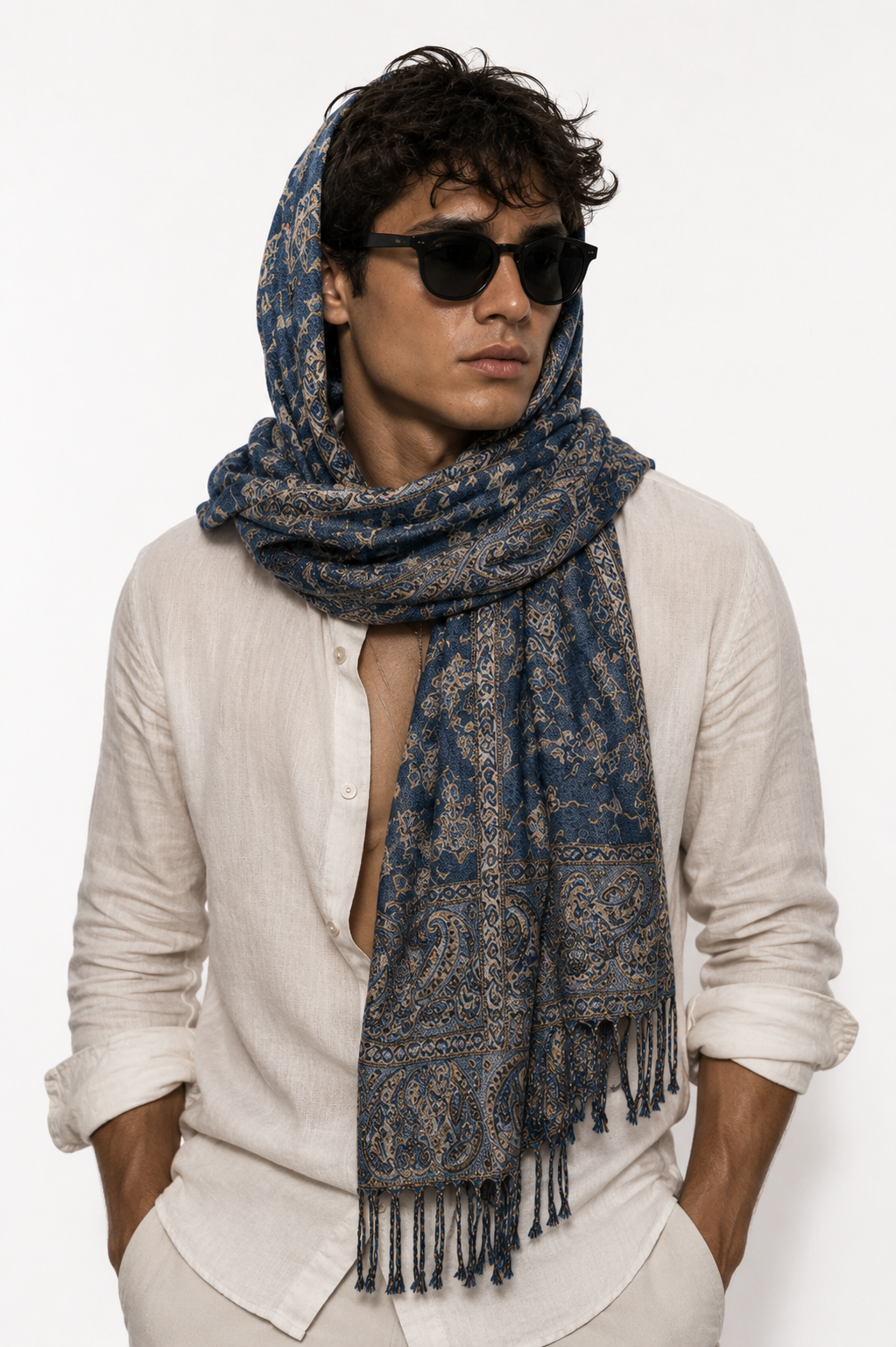 Skyline Paisley Pashmina