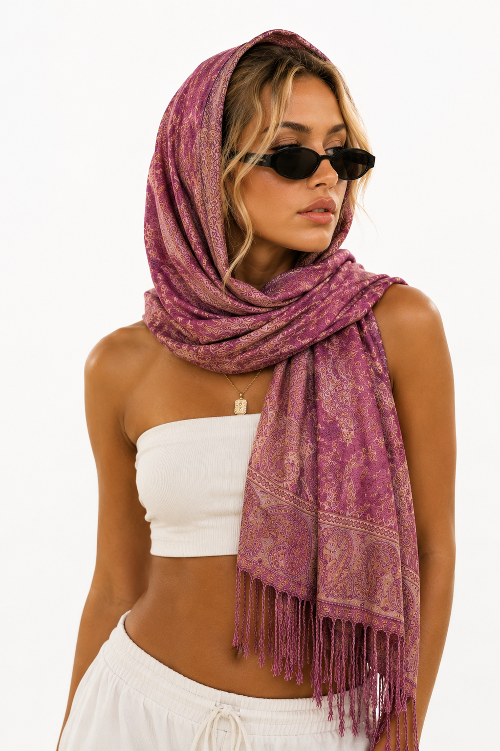 Bloom Paisley Pashmina