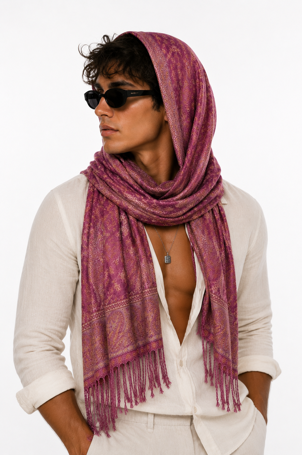 Bloom Paisley Pashmina
