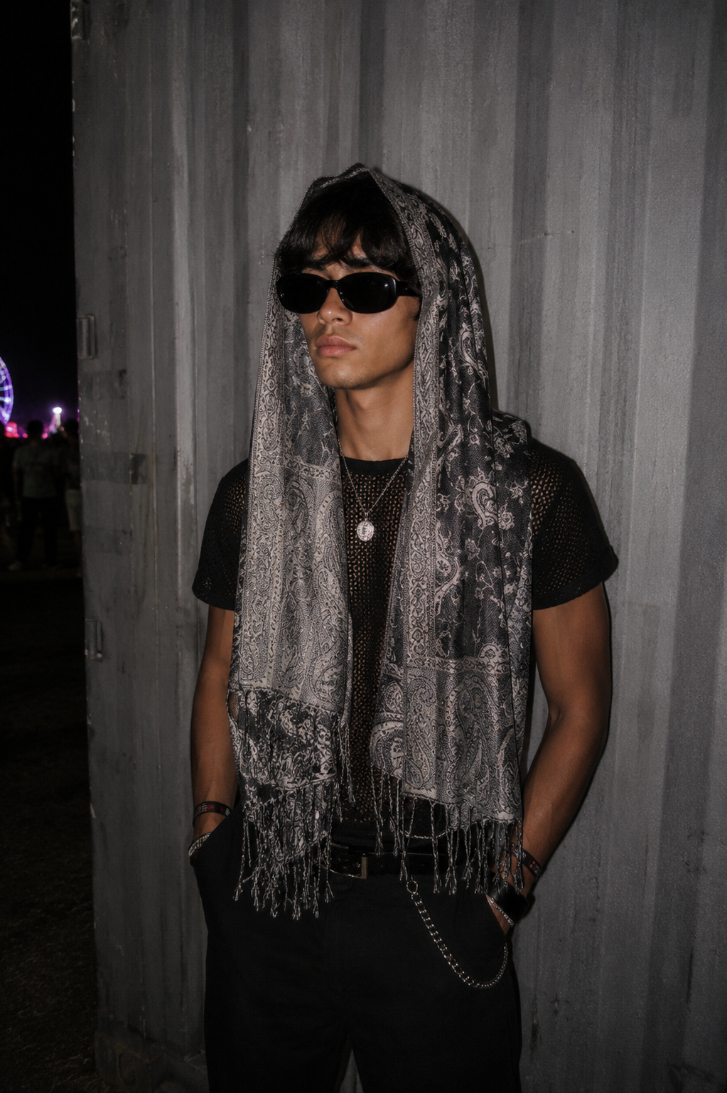 Phantom Paisley Pashmina